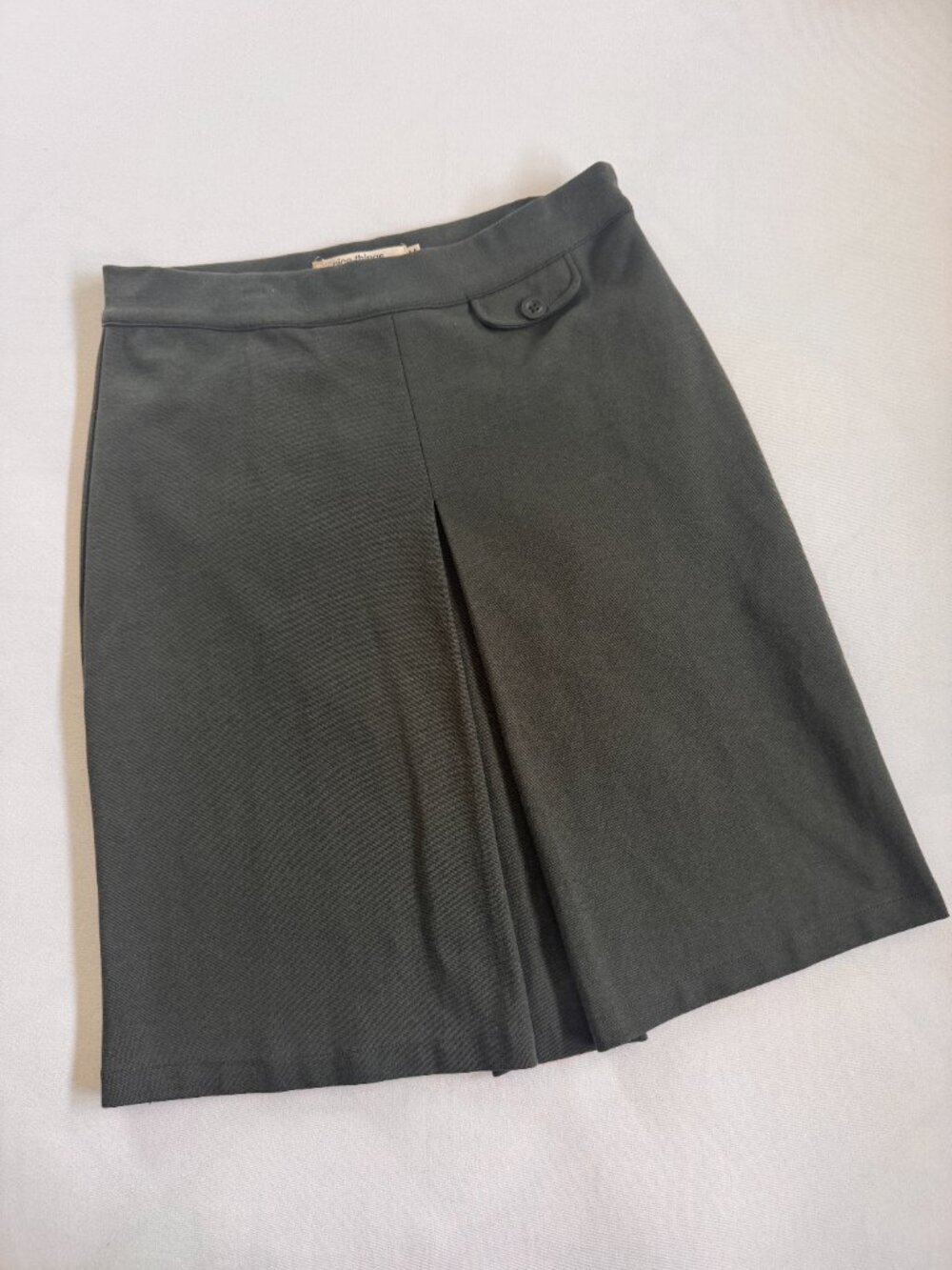 Modern Edge! Nice Things Pewter Green Split Front Skirt (Size M, NWT) - Picture 4 of 6